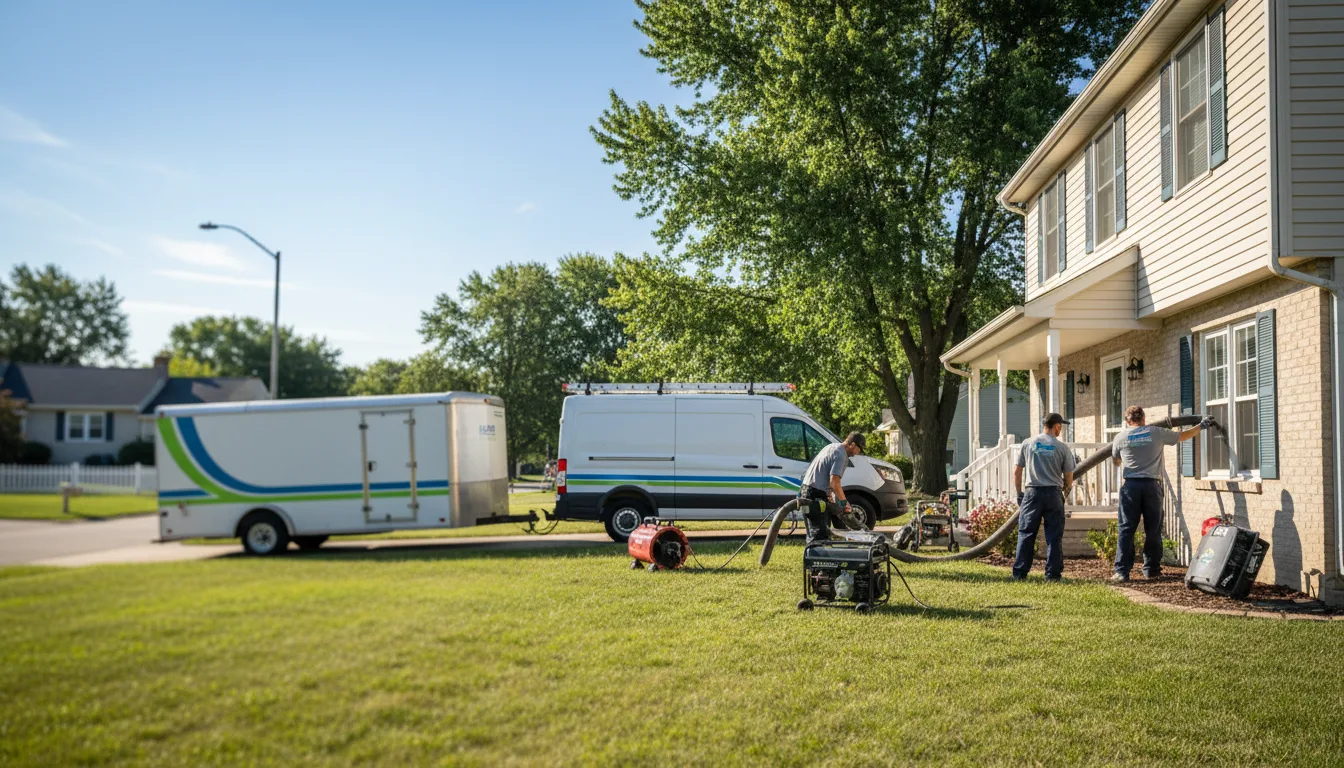 Flooded Basement Restoration And Cleanup With Repair in Schnellville, IN near me